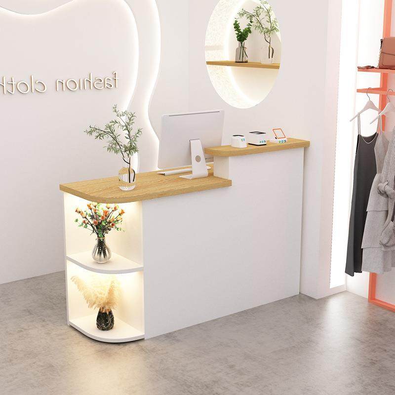 服装店吧台收银台美甲美容店前台接待台简约现代圆弧带灯商用吧台,农用物资,其他肥料,淘宝优惠券,粉丝福利购,淘宝优惠卷