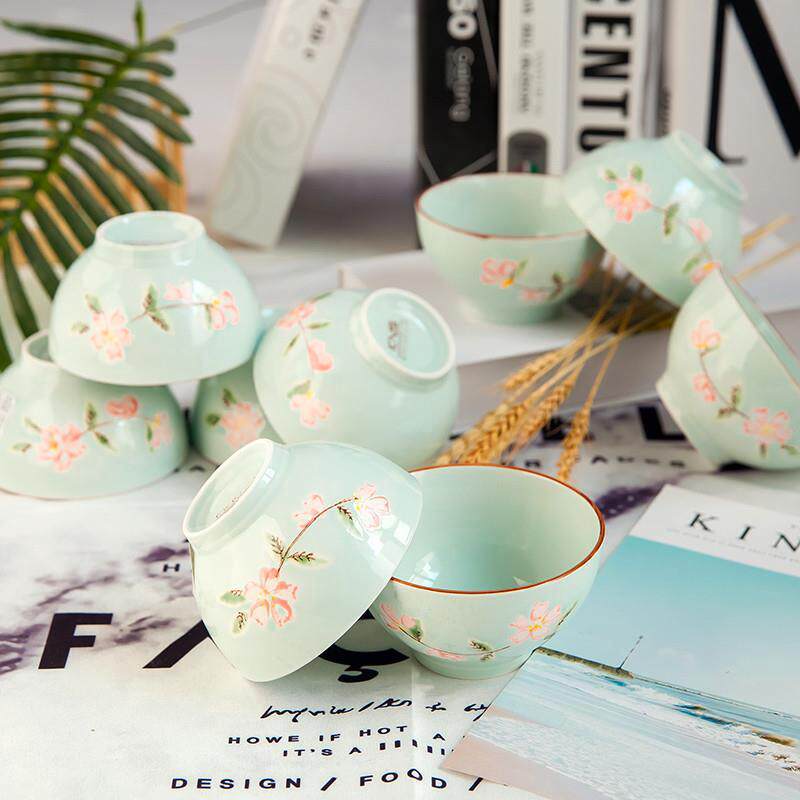 饭碗米饭碗家用中式创意饭碗加厚防烫吃饭碗陶瓷小碗套装,节庆用品/礼品,文化创意餐具,淘宝优惠券,粉丝福利购,淘宝优惠卷