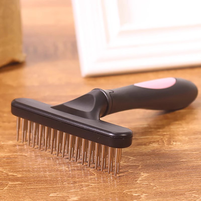 萨摩耶专用钉耙梳宠物开结梳狗去毛梳子大型犬用针梳子狗狗美容梳