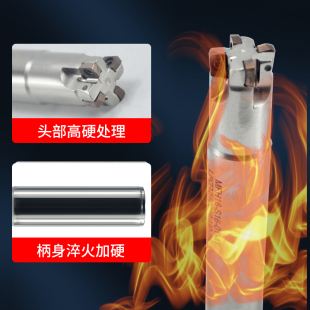 【买三盒刀片送刀杆】数控快进给小径铣刀杆MFH01R装LPGT0102刀片