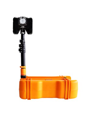 轻便式移动照明工作灯LED消防救援FW6116红黄警示伸缩抢修应急灯