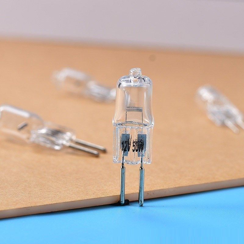 12v20w灯泡钨丝卤素两针G4插脚灯珠吊水晶灯过道灯油烟机镜前灯