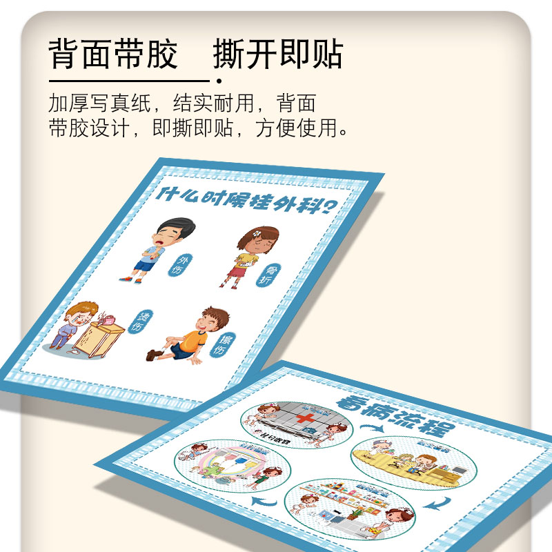 幼儿园班级教室语言区小医院主题墙面布置装饰贴纸区域角环创材料