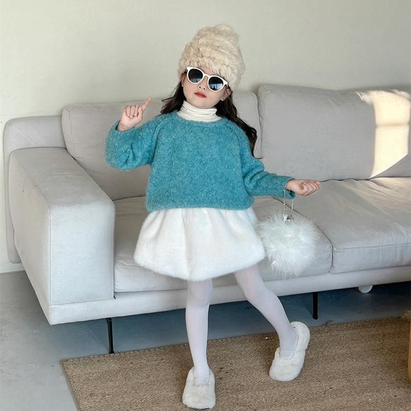 韩国童装儿童毛衣2025秋冬新款男女童糯叽叽保暖针织上衣半身裙潮,童装/婴儿装/亲子装,毛衣/针织衫,淘宝优惠券,粉丝福利购,淘宝优惠卷