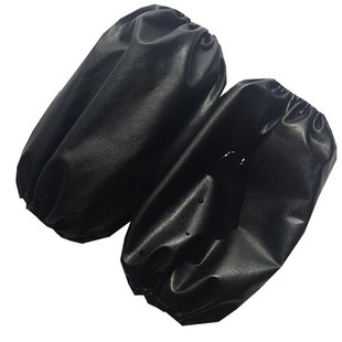 防水袖套学生中长款皮套袖男女秋冬理发黑袖套新款办公室耐脏护袖