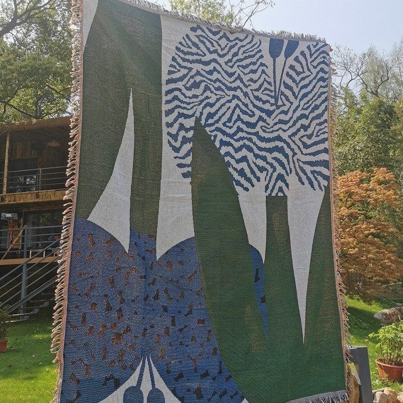 采薇家 户外露营加厚桌布毯野餐垫午睡沙发毯线毯后备箱装休闲盖,居家布艺,桌布,淘宝优惠券,粉丝福利购,淘宝优惠卷