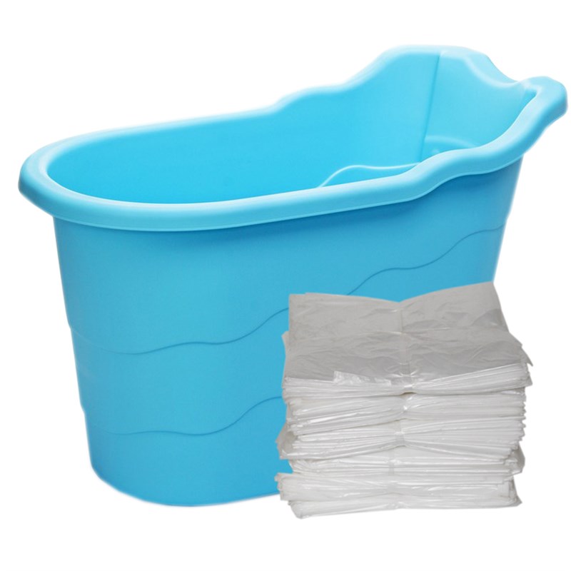 小号木桶袋子一次性泡澡袋塑料膜浴桶袋洗澡泡浴袋加厚折叠桶浴袋