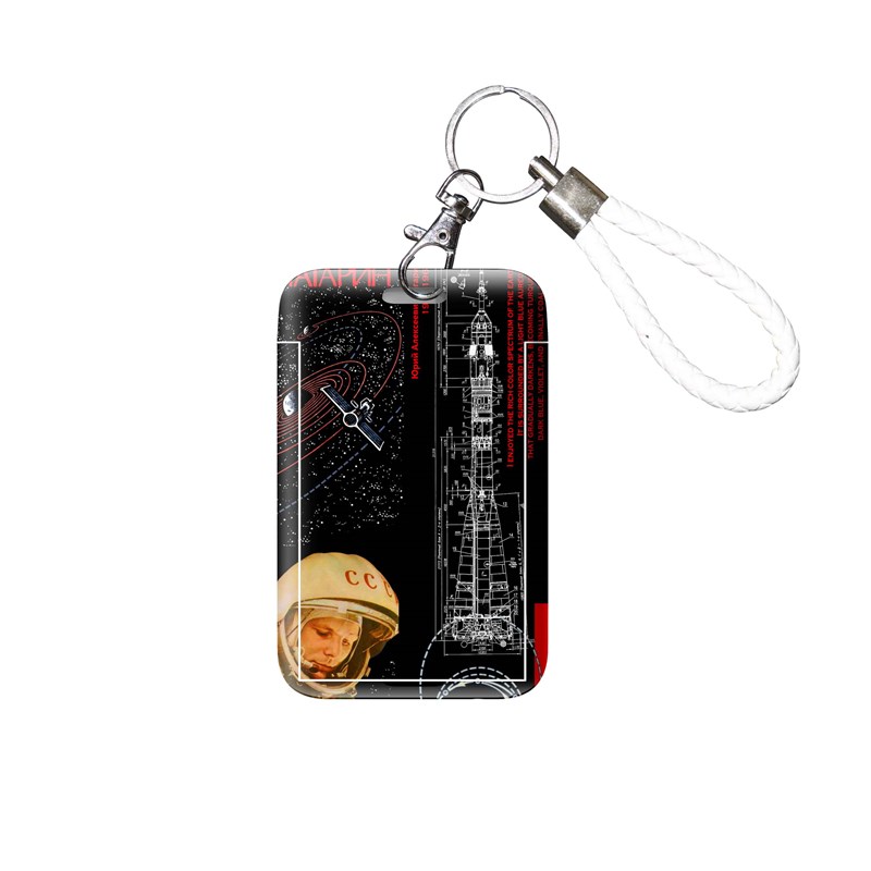 【满月杂货铺】个性加加林苏联航天复古卡套历史生带挂绳门禁卡男