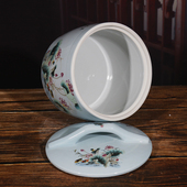 景德镇陶瓷米缸10斤20斤30斤家用米桶防虫密封面粉缸腌菜缸水油缸