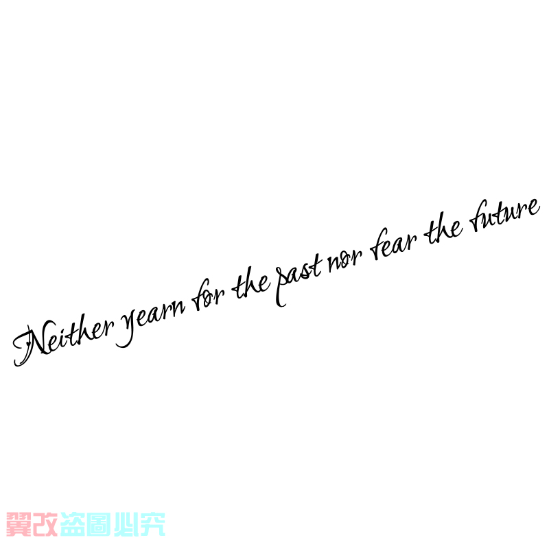 不念过往不畏将来汽车贴纸创意个性自定义定制反光文字装饰贴划痕