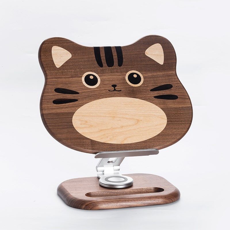 猫咪黑胡桃实木阅读支架旋转可升降多功能读书可折叠儿童看书神器,文具电教/文化用品/商务用品,书立,淘宝优惠券,粉丝福利购,淘宝优惠卷