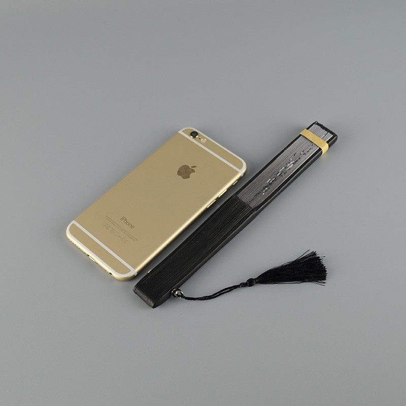 梦忆莲黑色旗袍折扇复古风日式汉服舞蹈手持丝绸中国风工艺竹折扇,居家日用,扇子,淘宝优惠券,粉丝福利购,淘宝优惠卷