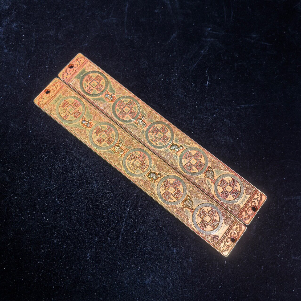 古玩批发仿古清代五帝镇尺挂件客厅挂饰工艺品