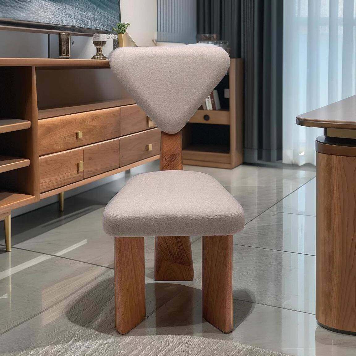 轻奢复古三角形几何背餐椅书桌椅化妆椅家用中古椅子创意长颈鹿椅,机械设备,其他机械设备,淘宝优惠券,粉丝福利购,淘宝优惠卷