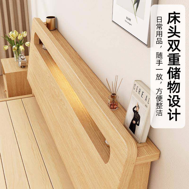 W1TR实木床简约现代双人床架1.5米经济型工厂直销1.2单人床出租房,纺织面料/辅料/配套,纺织机械配件,淘宝优惠券,粉丝福利购,淘宝优惠卷