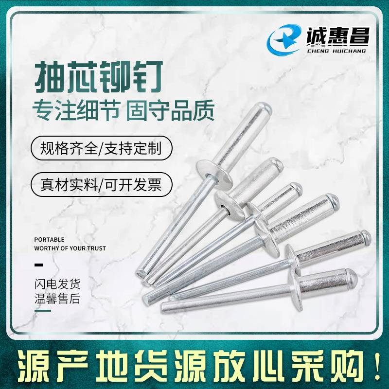 现货供应拉铆钉抽芯铆钉抽芯大帽铝铆|拉钉现货加长拉铆钉