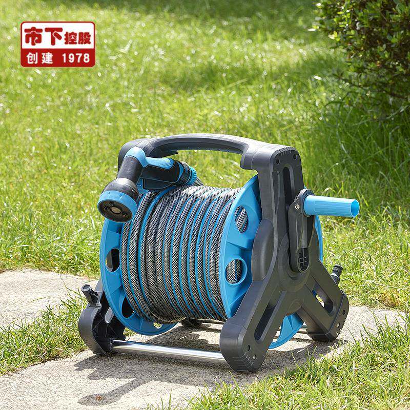 市下水管车洗车水枪收纳箱便携式箱家用园林洒水清洁浇花水管架