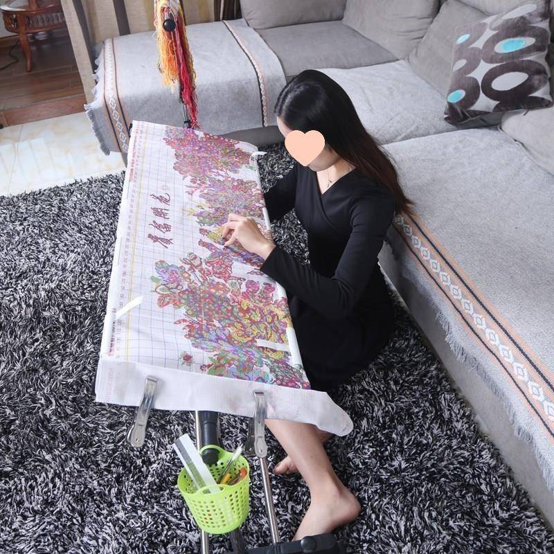 BNO十家字绣辅助具十字绣架子工用小绣架绣十型字绣不锈钢