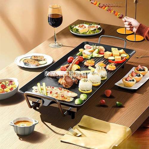 电烤盘z不沾肉铁烧架板家用烤电烧炉无烟烤烤串机韩式多功能烤鱼