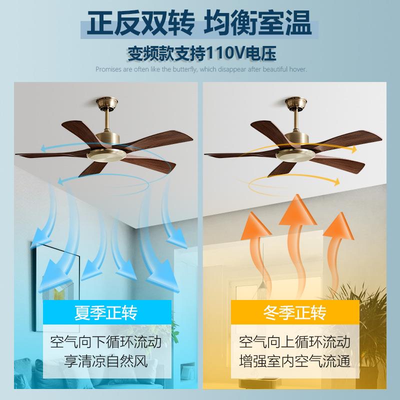 变大风力风工业无复古吊顶风扇餐厅484家用灯电扇商用频静音客厅