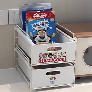 原田治厨橱柜无品牌/收纳家用抽可重叠置拉物房架铁艺拉篮杂盒物