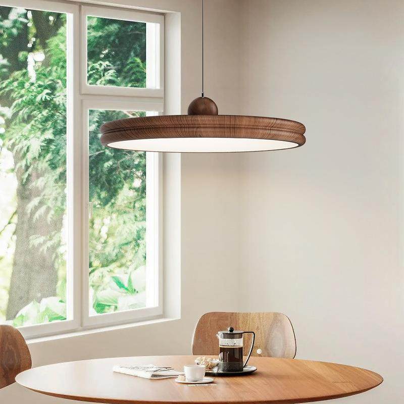 胡桃木餐厅灯中古侘寂原486木风创意圆2盘设计感502新款吧台吊床,家装灯饰光源,智能吊灯,淘宝优惠券,粉丝福利购,淘宝优惠卷