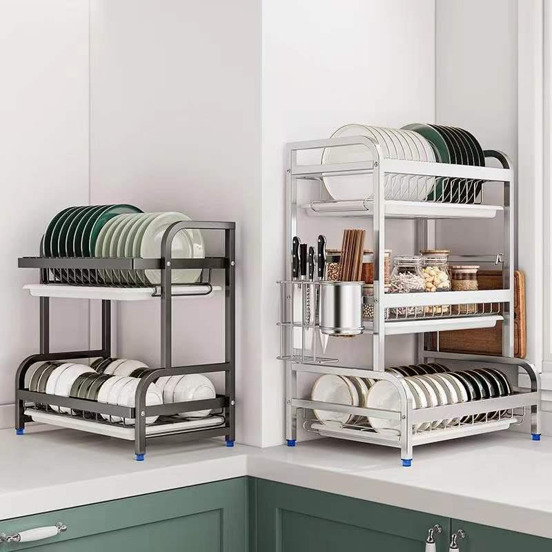 厨房碟碗盘收纳架碗沥水架家用JIG多功放碗架筷收能纳碗盒碗柜置
