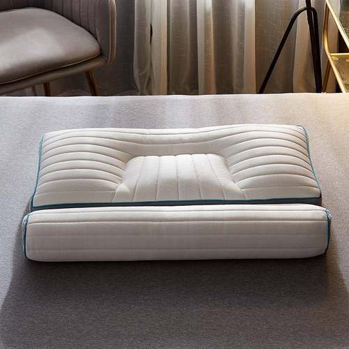 厂家直销2023荞款睡麦乳胶牵引枕头枕芯48*7新466654543护颈椎助