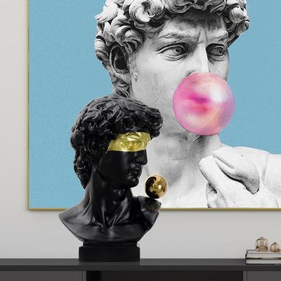 大卫雕雕塑摆件玻璃钢抽象房人物样TZ-024板客创意家居艺术厅装饰