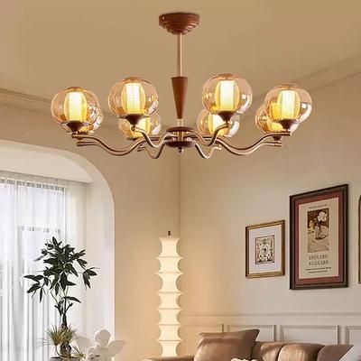 玻中古型餐厅璃吊灯法包豪斯式复古餐969厅吊灯书房客厅卧室枝大