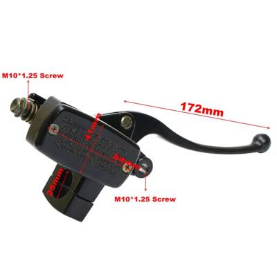 摩托大龟王16444刹车车上泵22mm/5m制动系2统改装通用配件踏板m摩