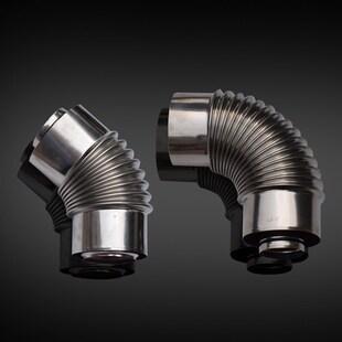 壁挂炉烟筒排烟管双层烟管伸缩软管加长弯头采暖炉不锈钢烟囱配件