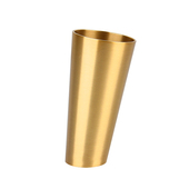 纯铜圆锥形不封底斜铜脚套新中式 凳子北欧餐桌椅子黄铜通底家具脚