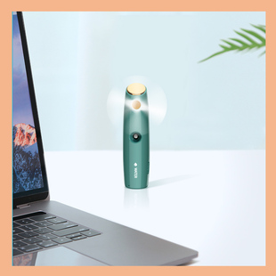 手持喷雾小风扇迷你超静音usb充电便携式 随身办公室桌面学生手拿