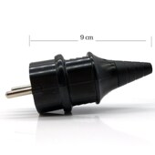 欧标接线插头16A250v两圆柱脚欧式 欧规德标发电机拆卸不带线插头