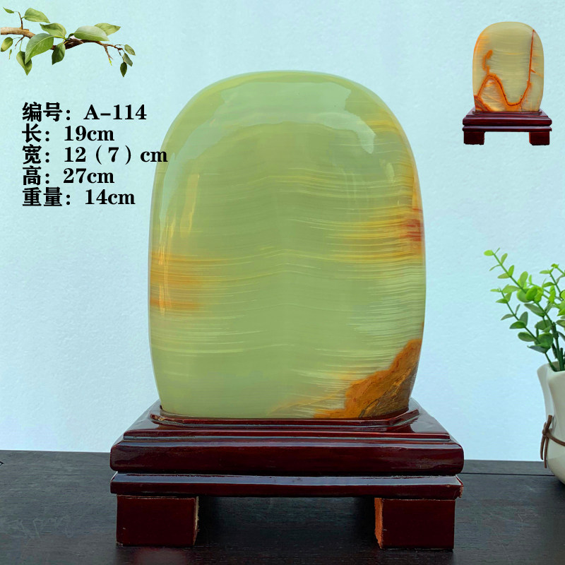 伊朗古青玉天然阿富汗玉原石自然石玉石摆件观赏石家居装饰工艺品