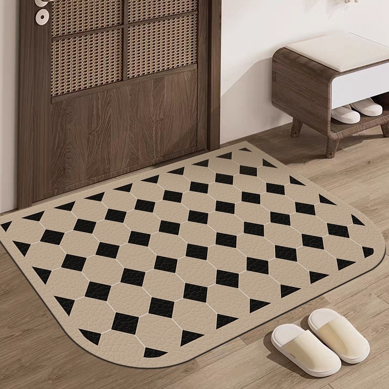 法式入户门地垫高级感菱形块门垫2023新款地毯pvc门口可擦脚垫,居家布艺,入户地垫,淘宝优惠券,粉丝福利购,淘宝优惠卷