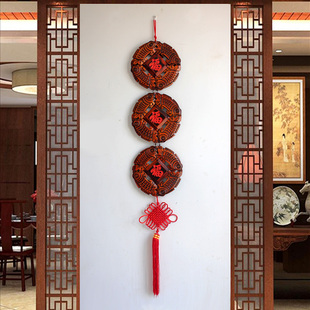 楼梯墙面装饰挂件过道福字创意中式家居走廊客厅玄关壁饰卧室壁挂