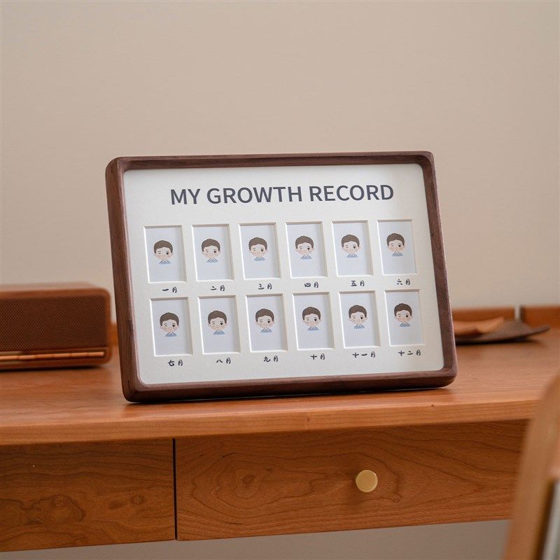儿童一周岁纪念成长相框宝宝12个月生日记录婴儿创意实木两寸摆台,家居饰品,相框/画框,淘宝优惠券,粉丝福利购,淘宝优惠卷