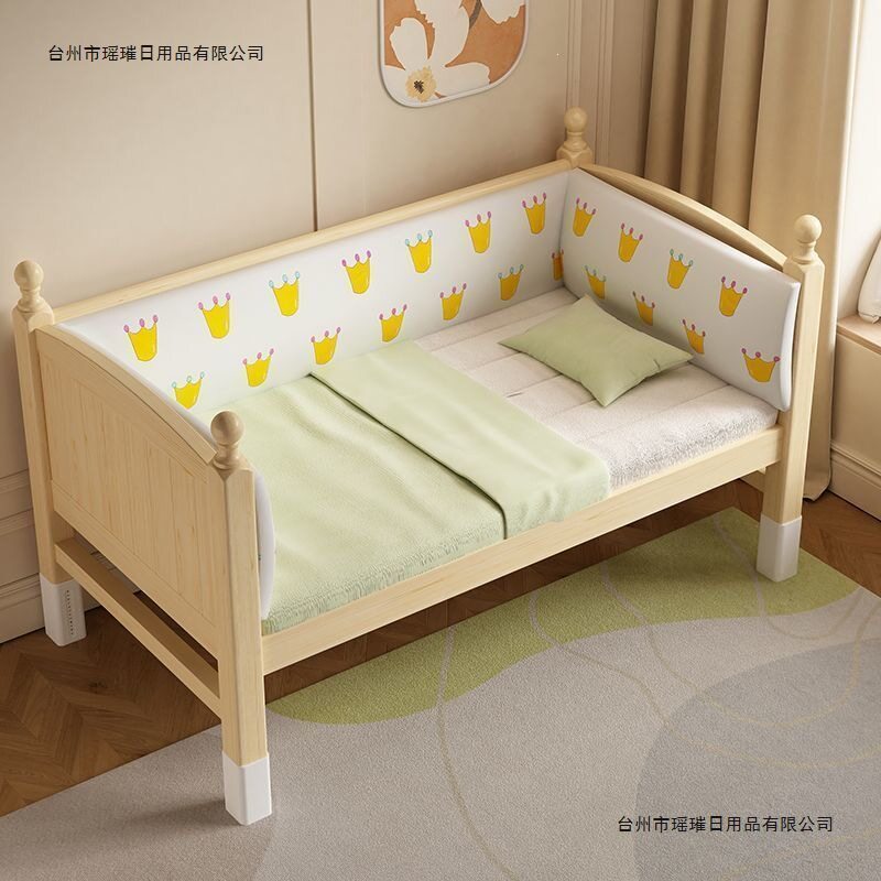 儿童儿童床拼接男孩大床女孩新款加宽宝宝实木床边婴儿床护栏小床