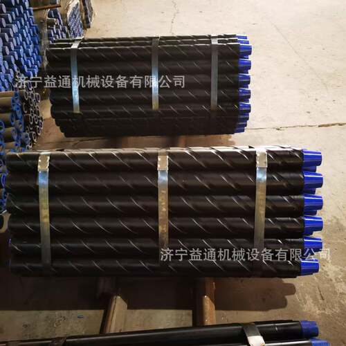 73刻槽钻杆中空内凹槽钎杆材质R780矿用φ73刻槽肋骨钻杆