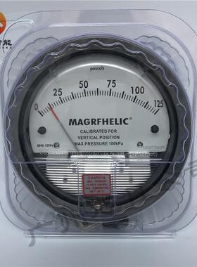 MAGREHLIC微压差表2000-125Pa0-125Pa空气洁净室微压表微差压表