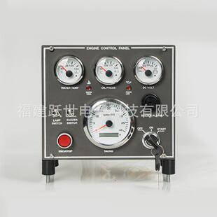 黑色发电机组控箱数显组合表转速水温油压电压油温油位9-32V