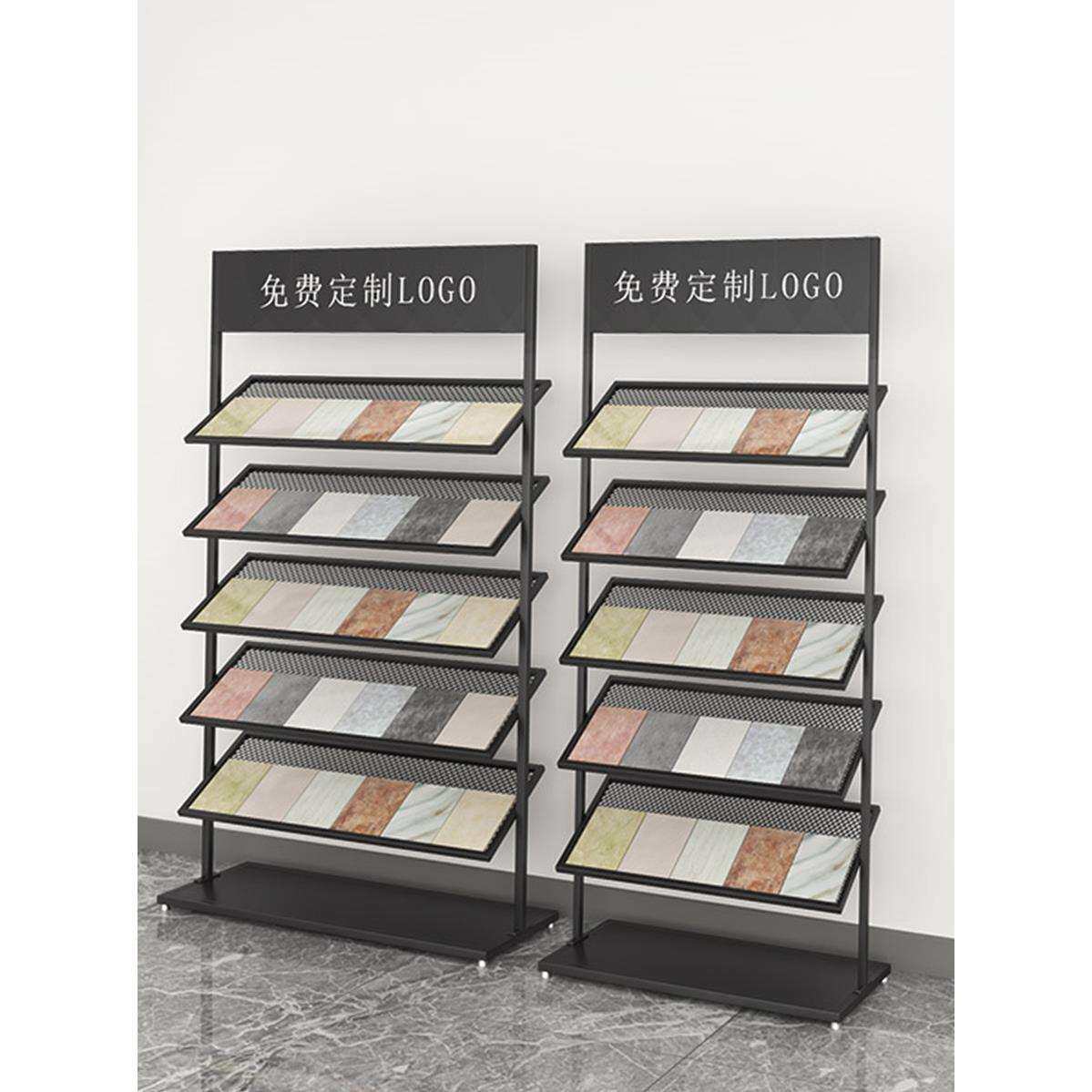 板色板架瓷砖展示架样品样板架子铝扣板色卡展示柜木地板展架