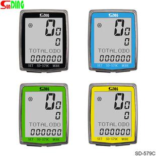 SD-579SUNDING顺东自行车码表无线里程表背光计时器英文装备