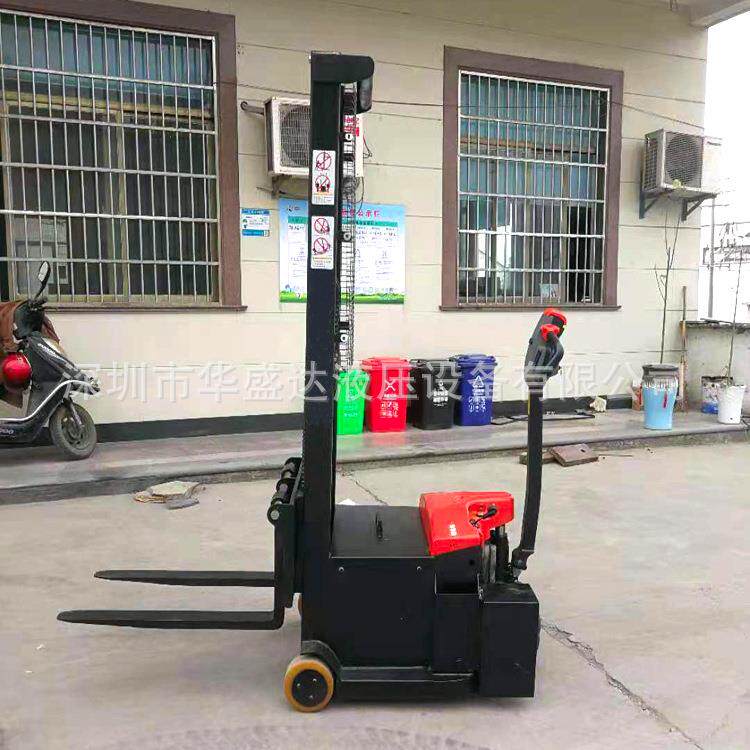 配重式电动叉车无支腿全电动堆高车电瓶升高装卸车油桶倒料车