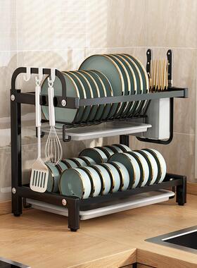 ll304不锈钢碗碟收纳架水槽沥水放碗架沥水架厨房置物架碗筷家用