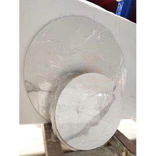 亮光微晶石纯黑按图加工餐饮餐厅桌面异型餐桌台面出口圆桌