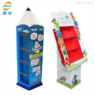 直销创意文具纸货架超市儿童玩具紙质展示架产品终端陈列架