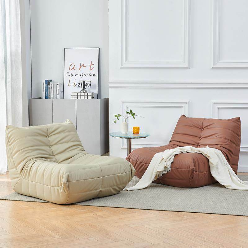 网红懒人沙发单人豆袋沙发轻奢创意设计师客厅卧室毛毛虫休闲躺椅